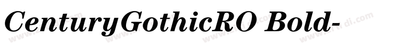 CenturyGothicRO Bold字体转换